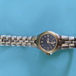 Silver & Blue Watch